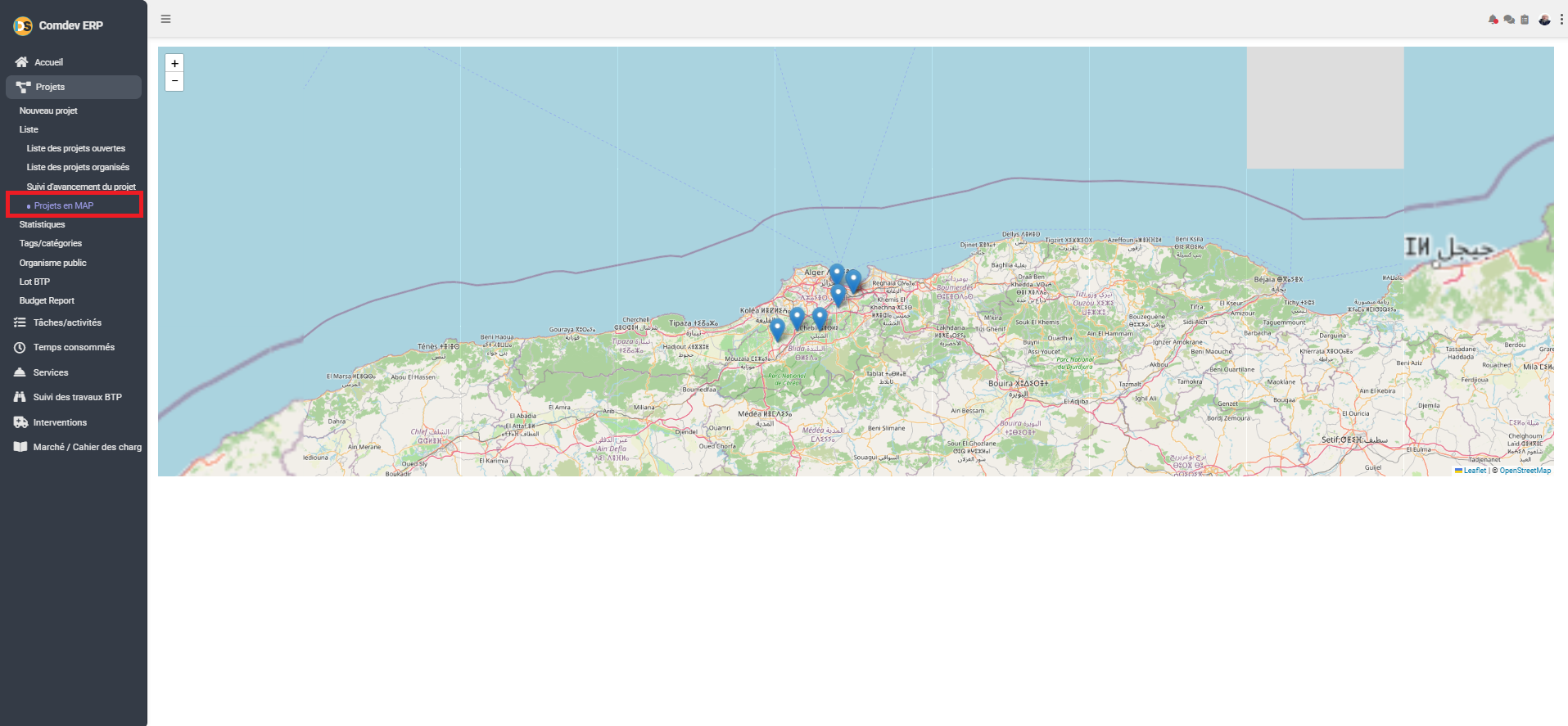 Projets en MAP
